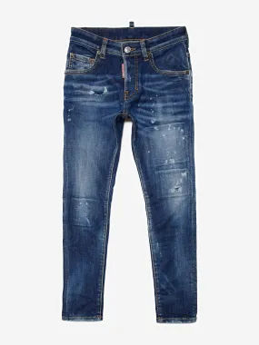 Dsquared2 Boys Skater Regular Jeans in Blue