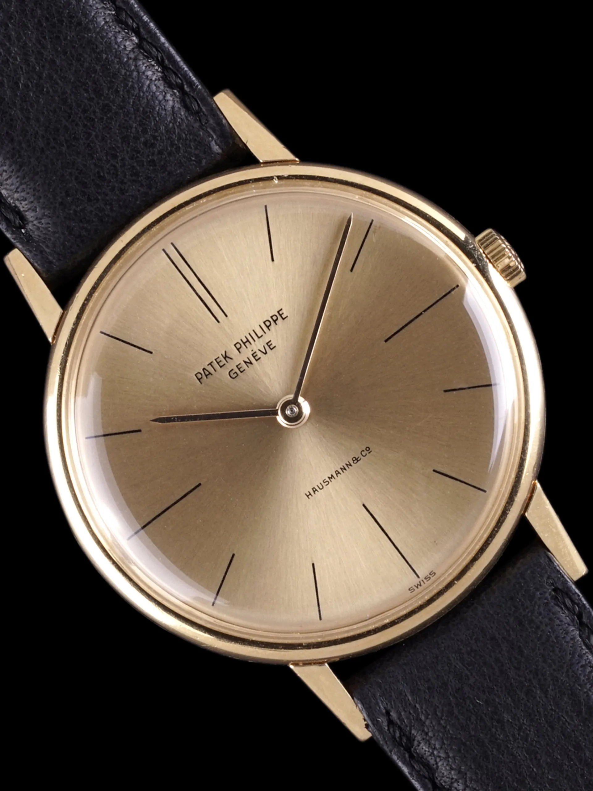 1960s Patek Philippe Calatrava 18K YG (Ref. 2592-1) "Hausmann & Co." Dial