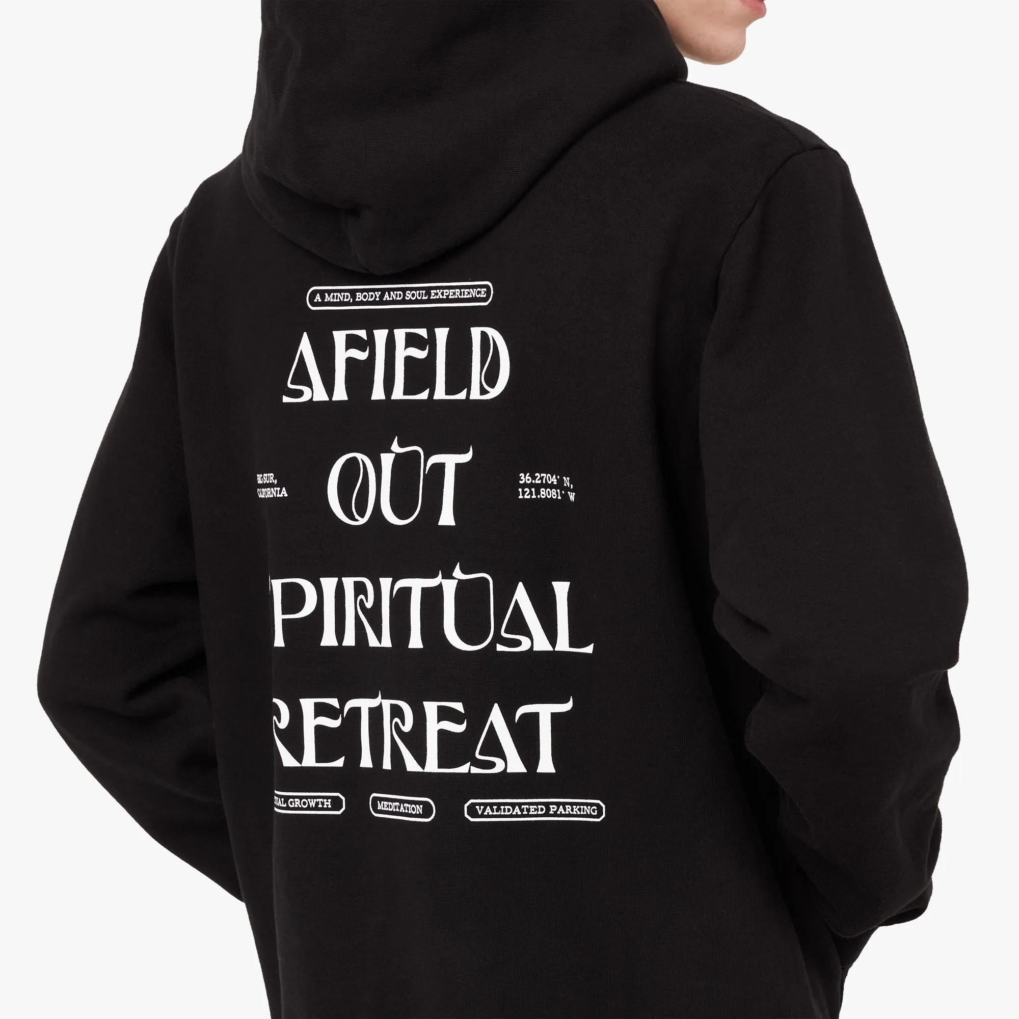 afield out Retreat Pullover Hoodie / Black