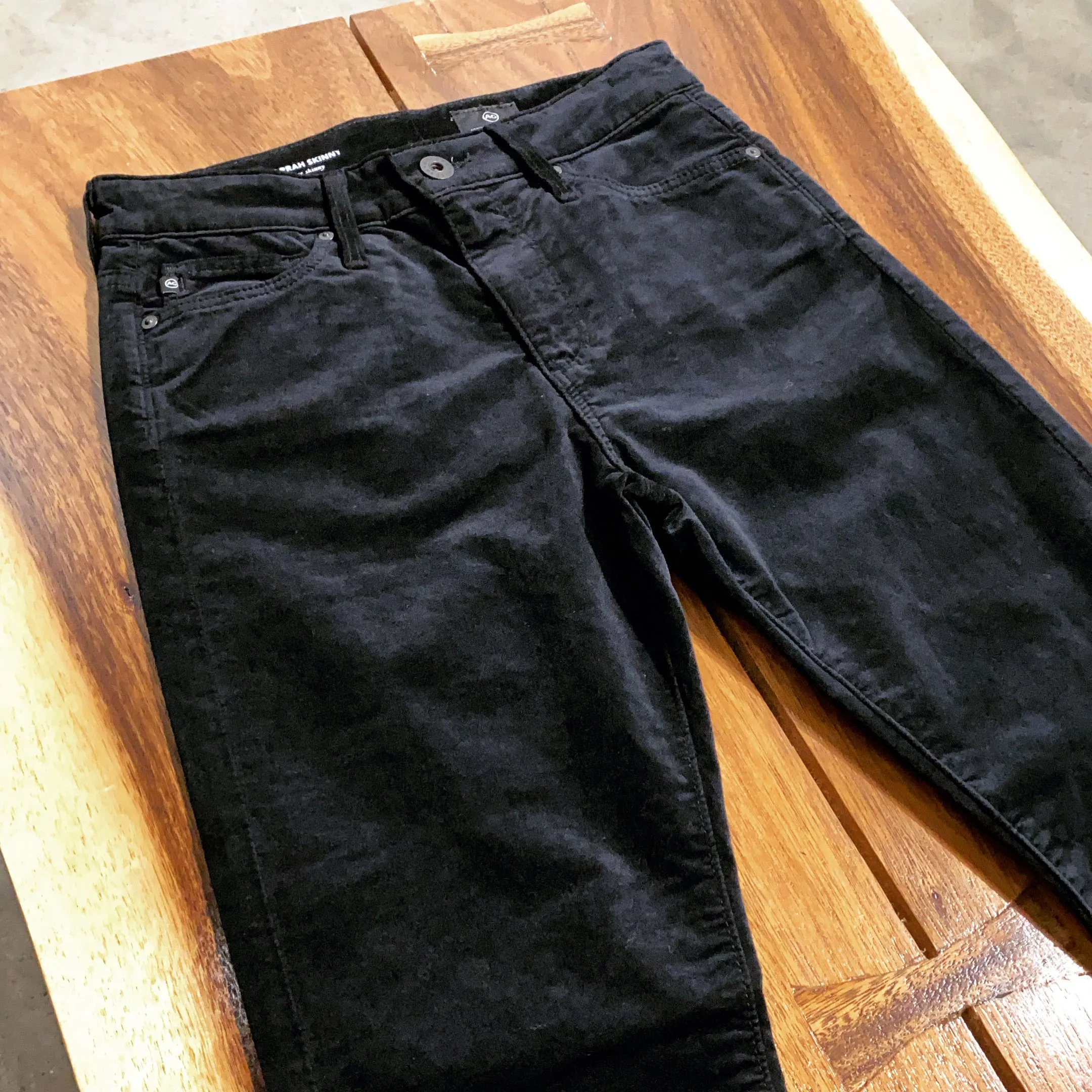 AG Farrah Skinny Velvet