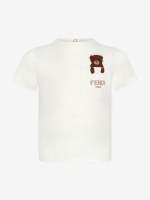 Baby Bear Pocket T-Shirt in White