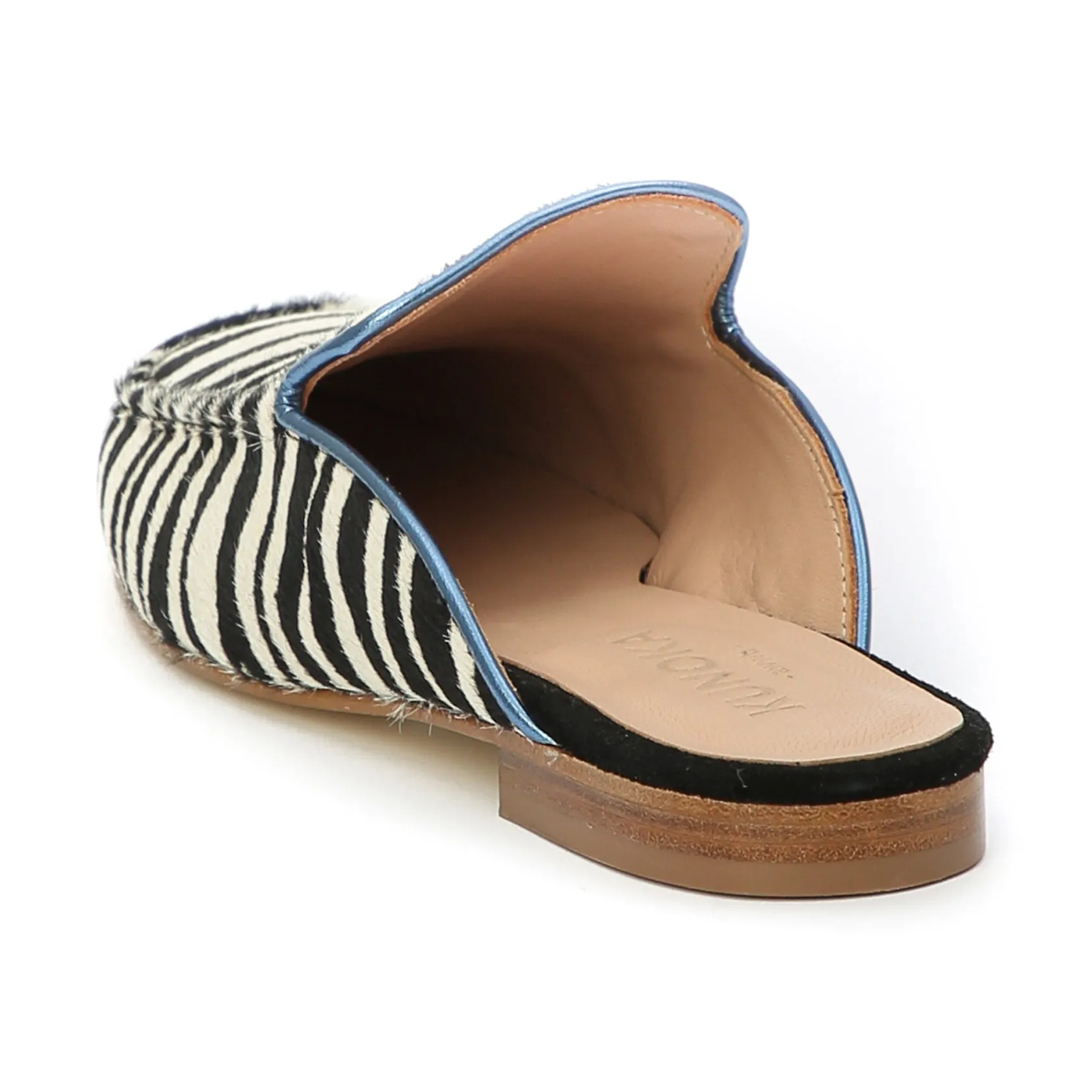 BARBARA slip-on mule - zebra