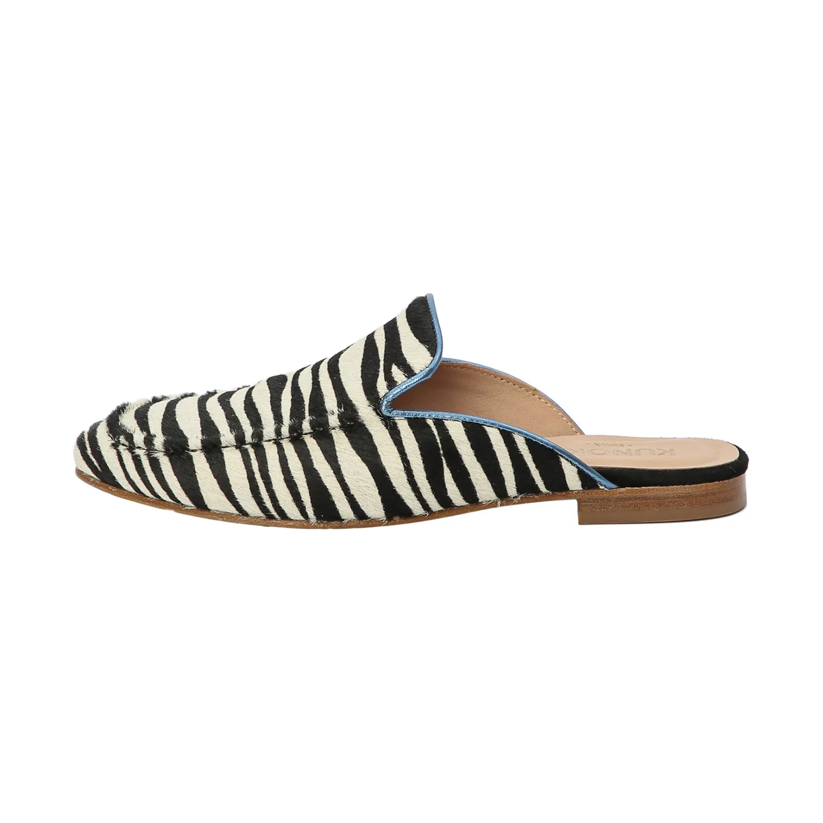 BARBARA slip-on mule - zebra