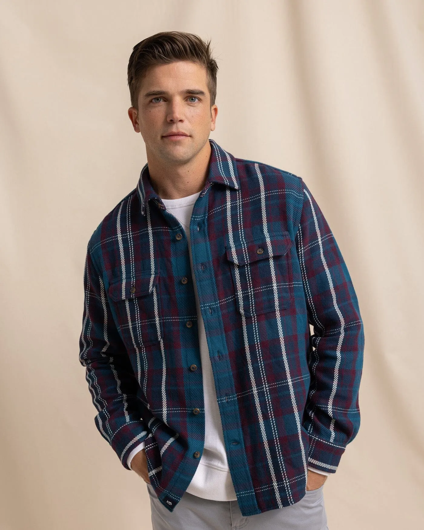 Beachwood Plaid Twill Long Sleeve Shirt