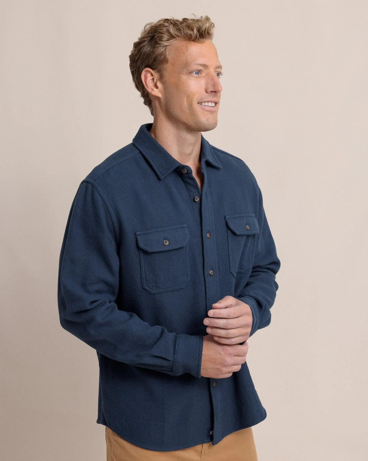 Beachwood Solid Twill Long Sleeve Shirt