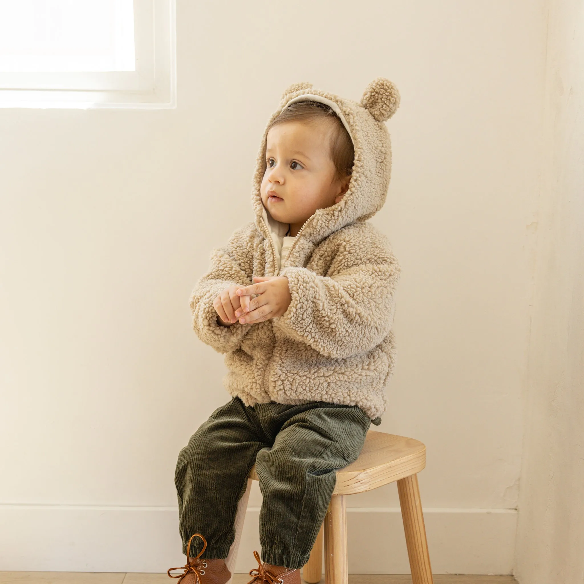 Bear Sherpa Jacket | Sand