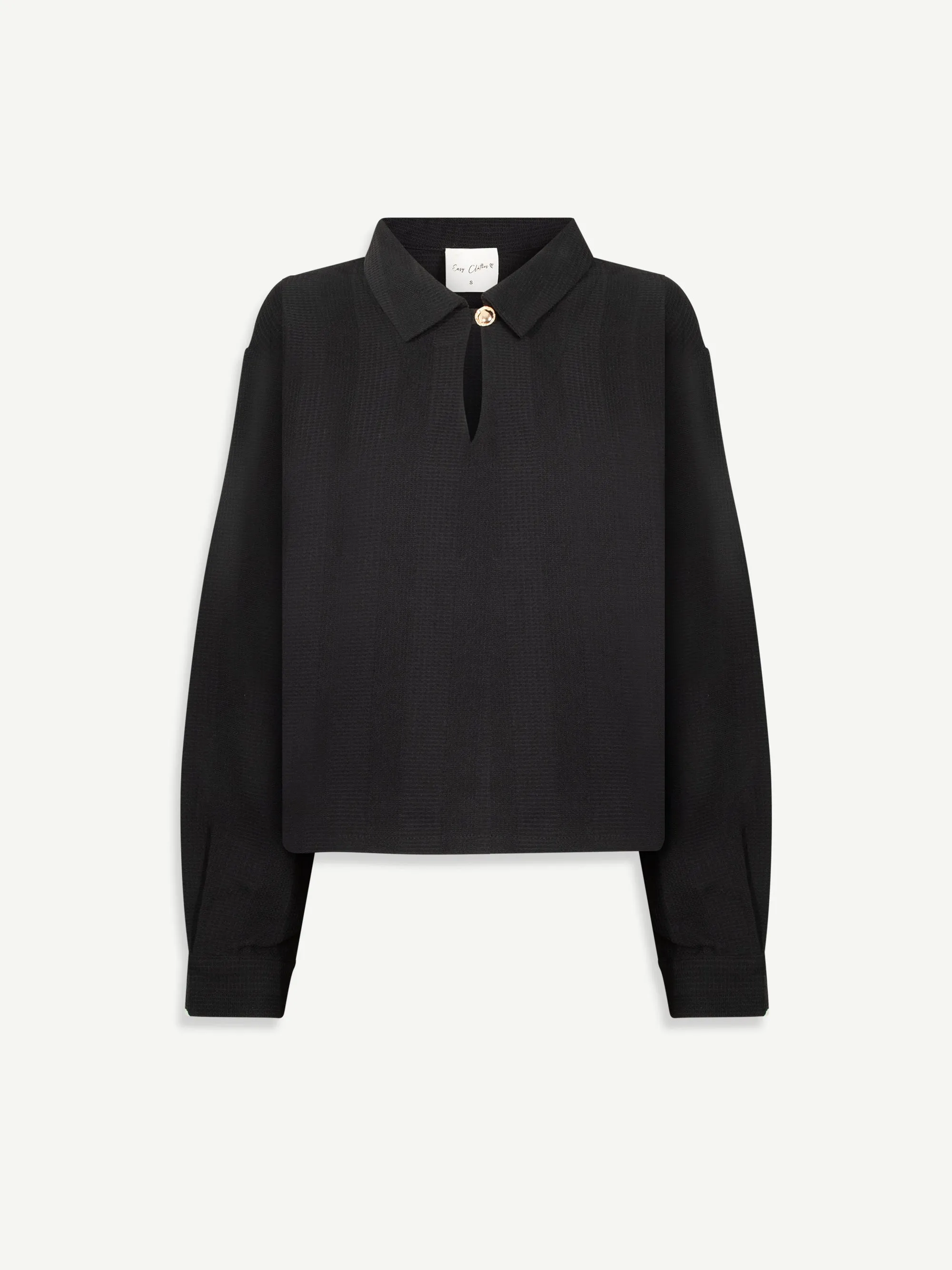 Black Tully Blouse