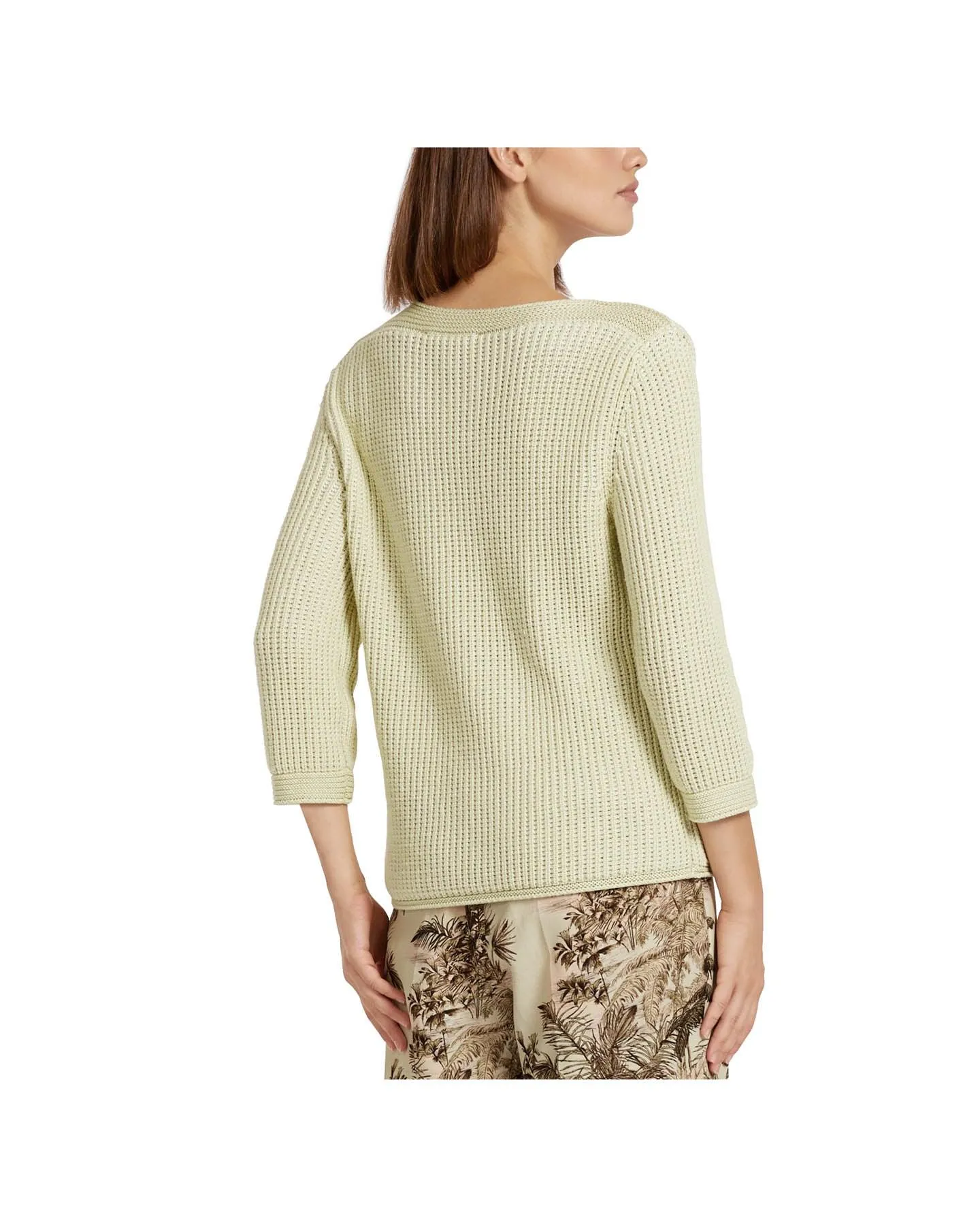 Boatneck Textured Knit Pullover