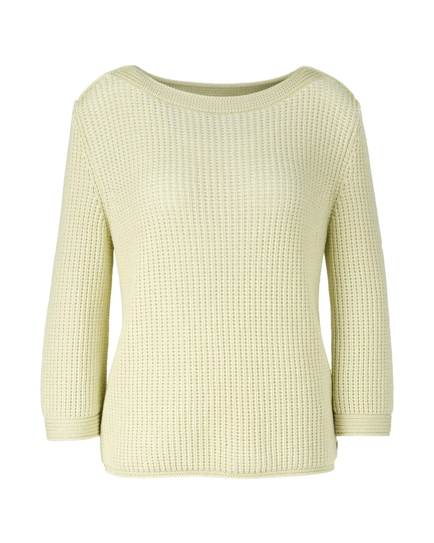 Boatneck Textured Knit Pullover