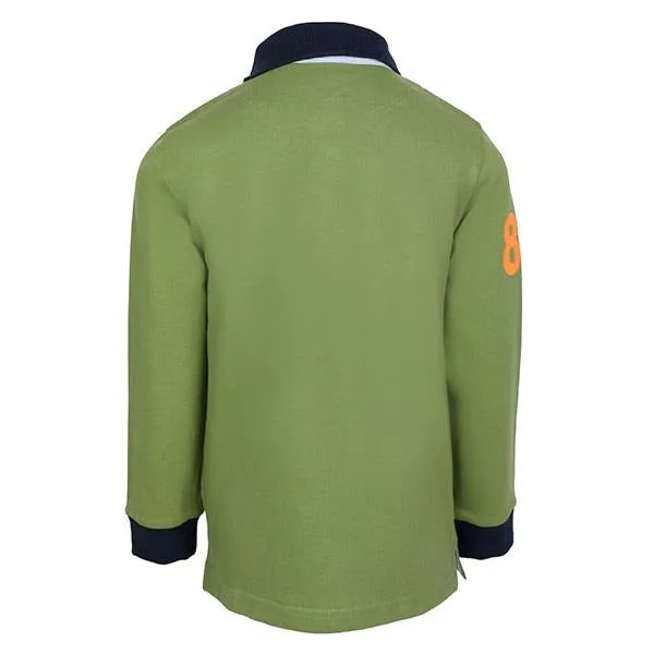 BOYS LONG SLEEVE POLO - GREEN