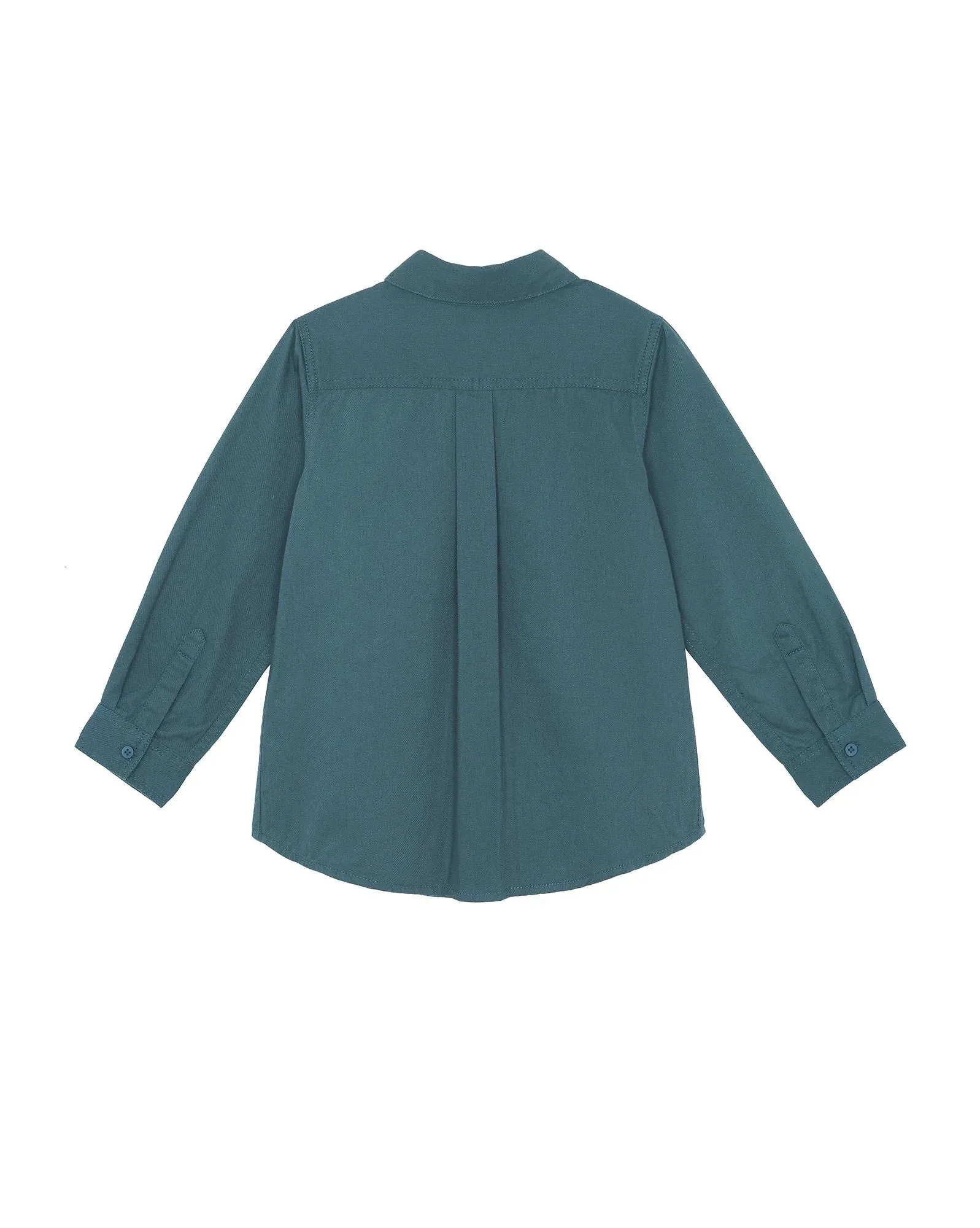 Brushed Cotton Twill Shirt in River Green