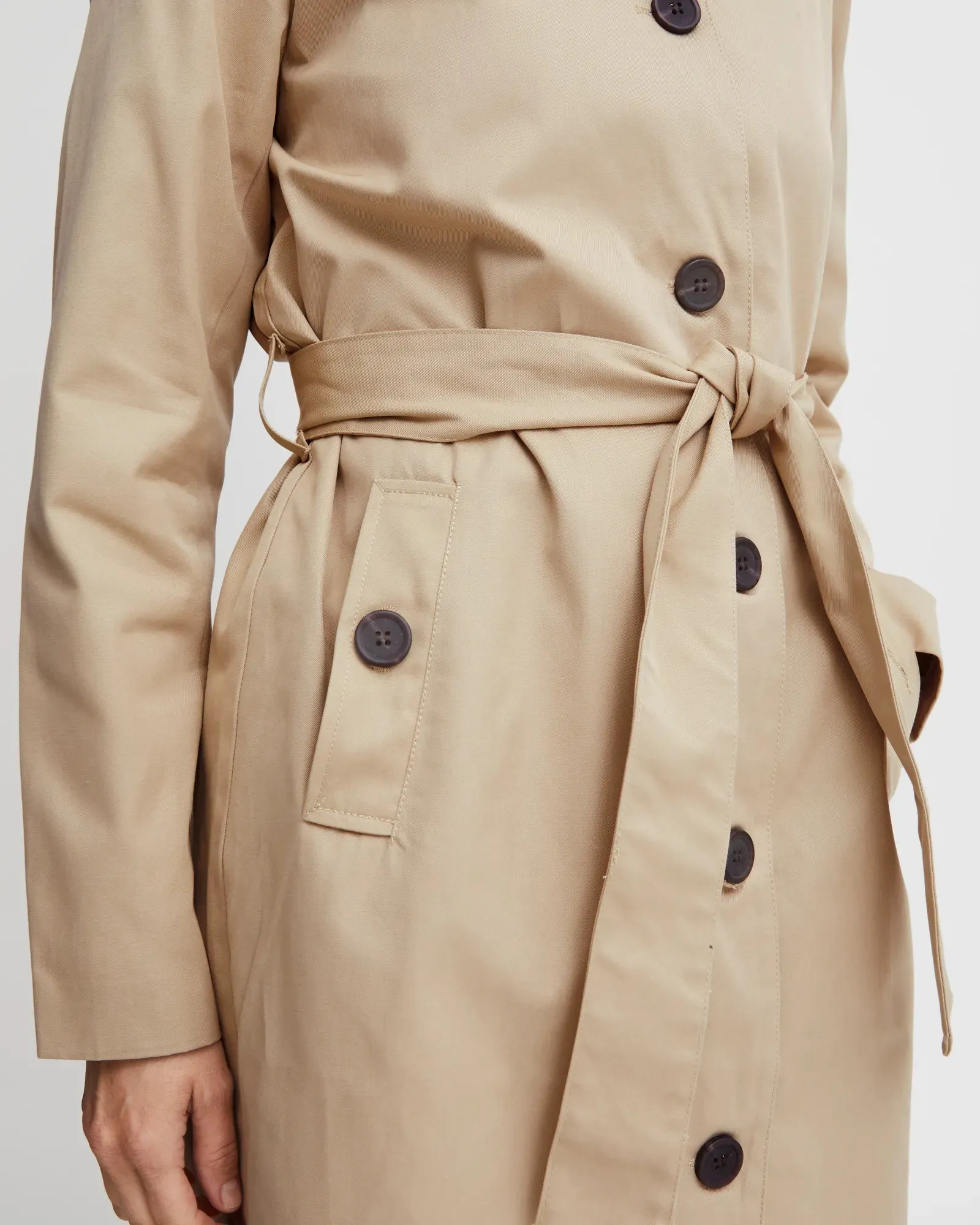 Cassie Trench Coat - Safari