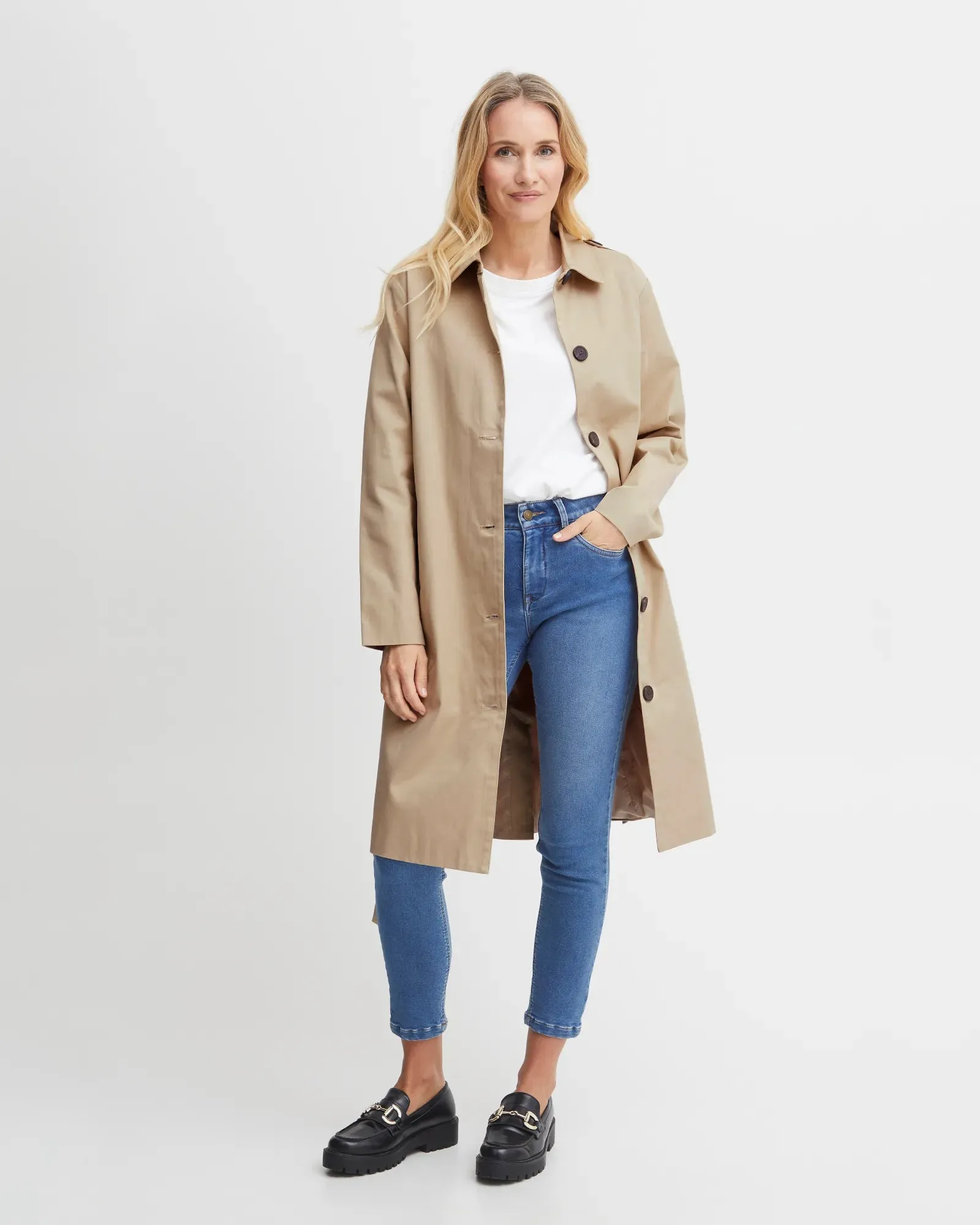 Cassie Trench Coat - Safari