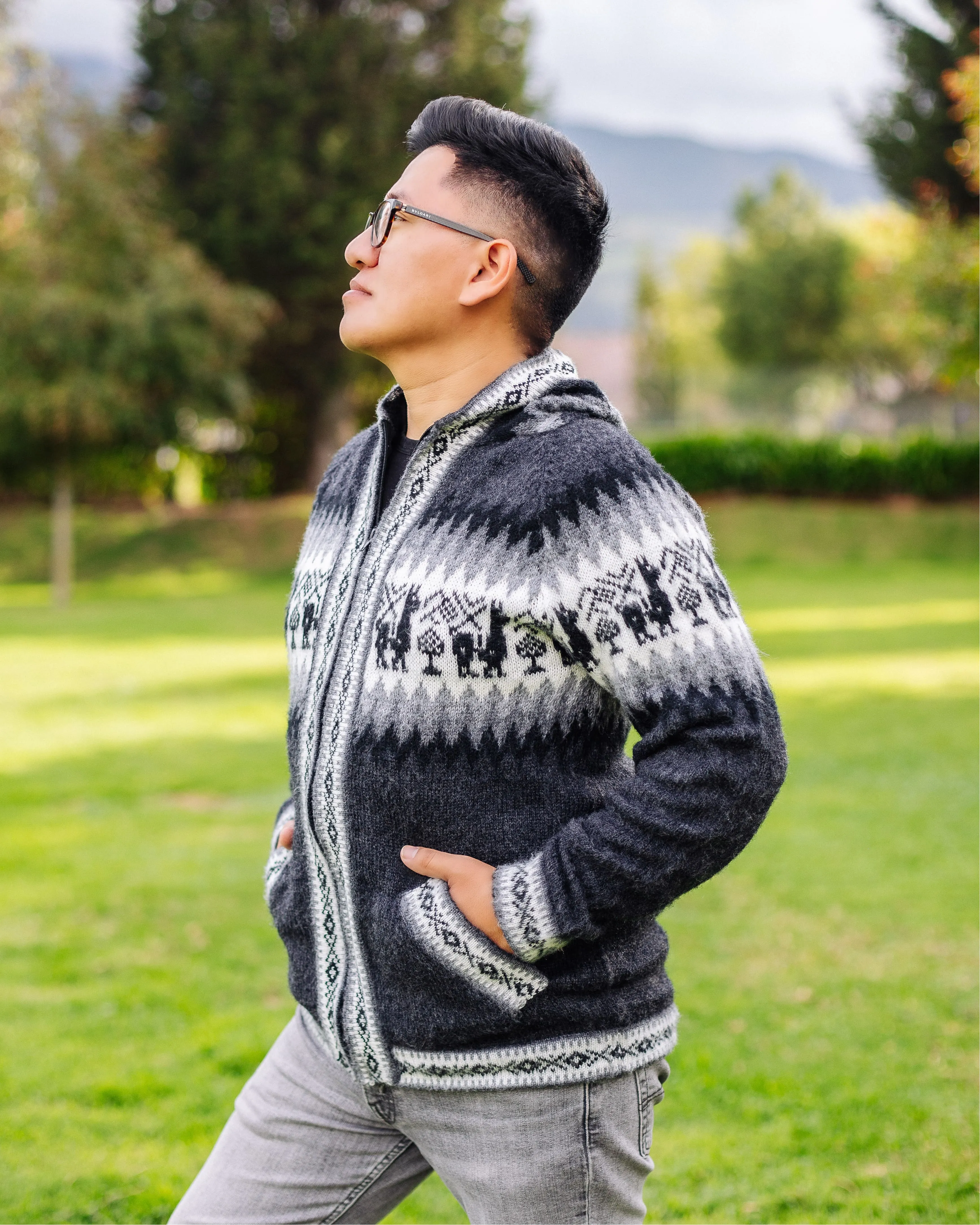 Charcoal Alpaca Sweater