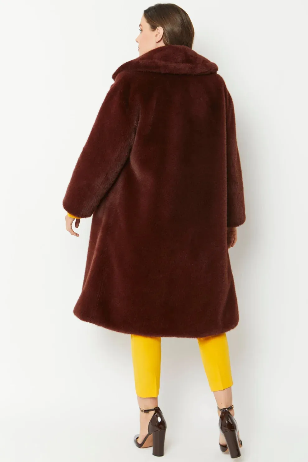 Chocolate Faux Fur Coat