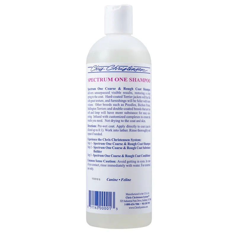 Chris Christensen Spectrum One Coarse & Rough Coat Shampoo For Dogs