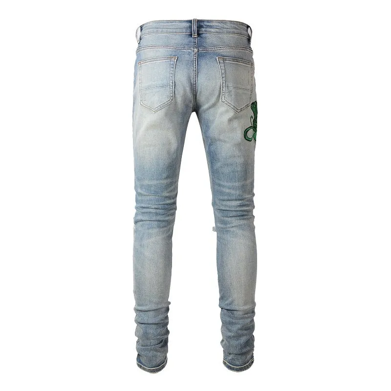 COBRA Snake Denim Jeans