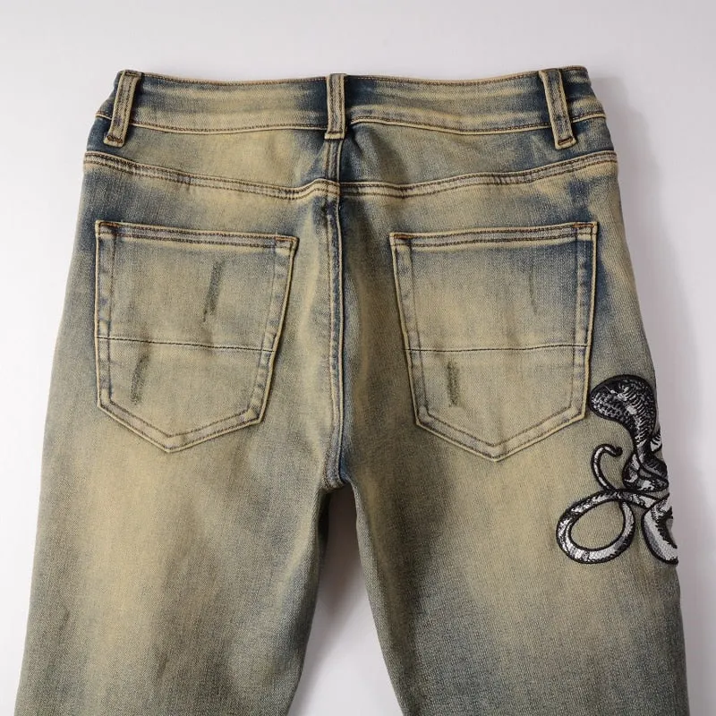 COBRA Snake Denim Jeans