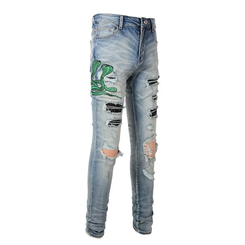 COBRA Snake Denim Jeans