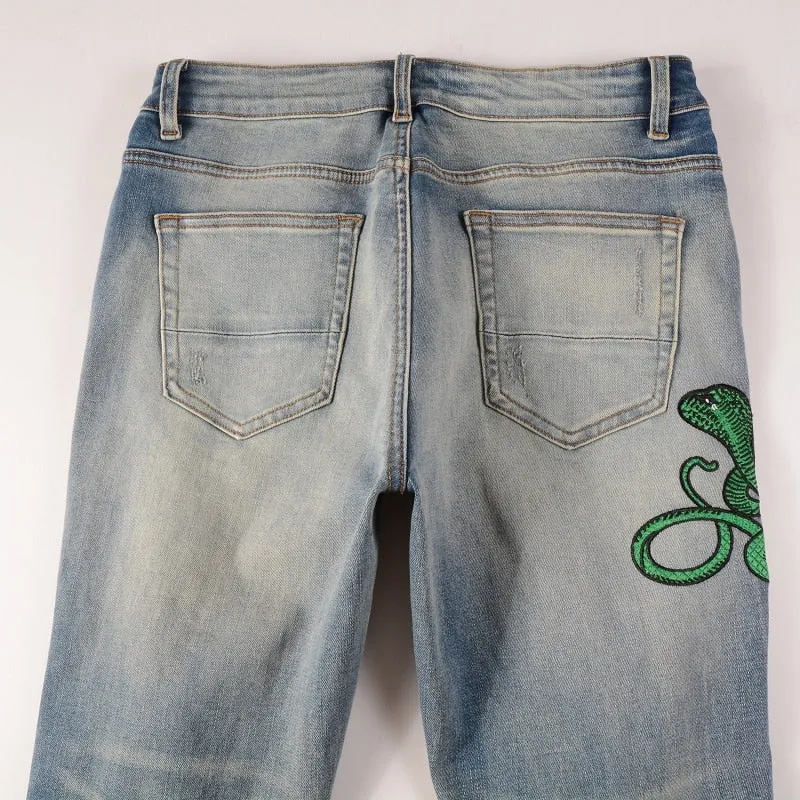 COBRA Snake Denim Jeans