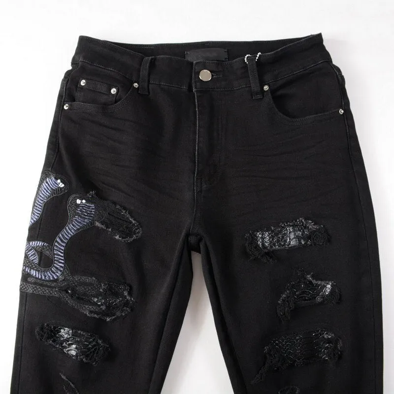 COBRA Snake Denim Jeans