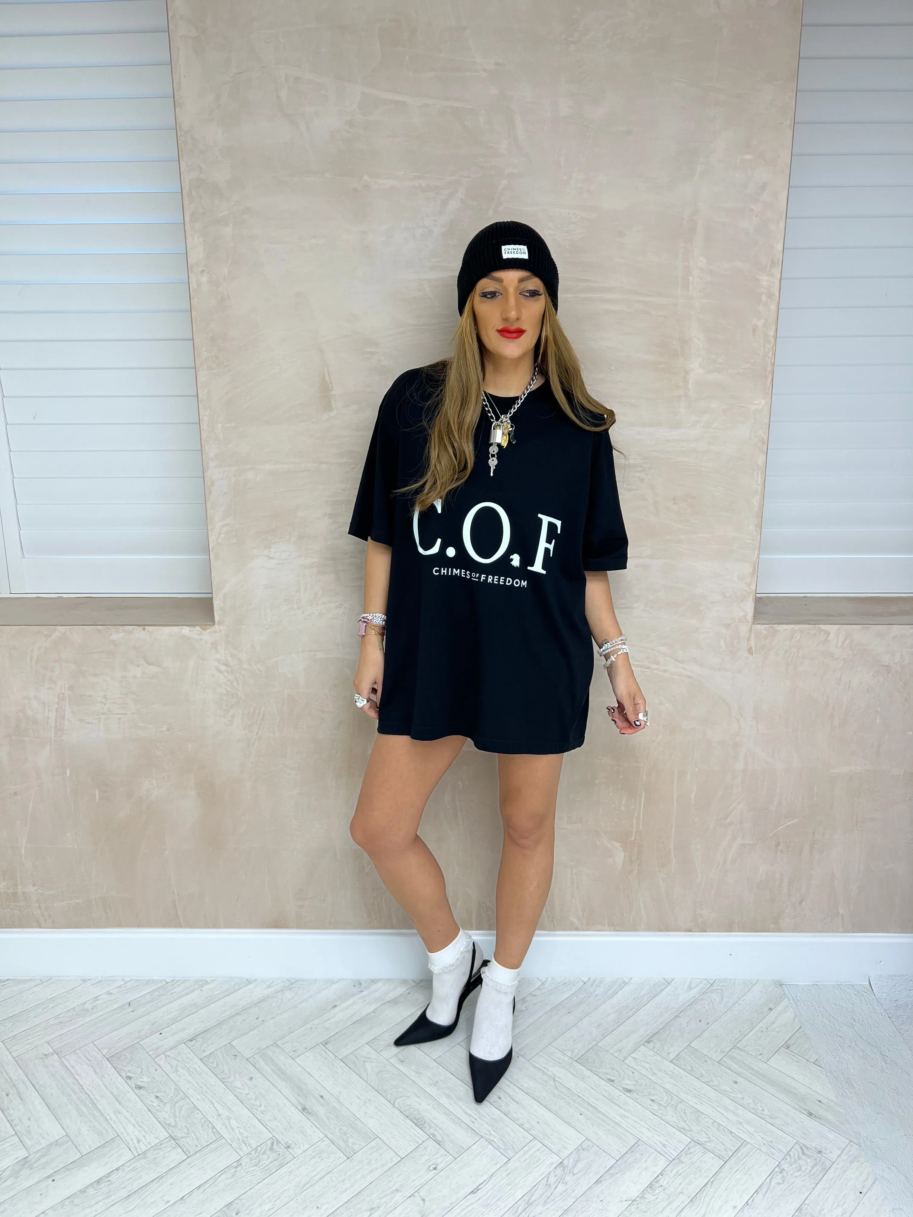 C.O.F Logo T-Shirt In Black