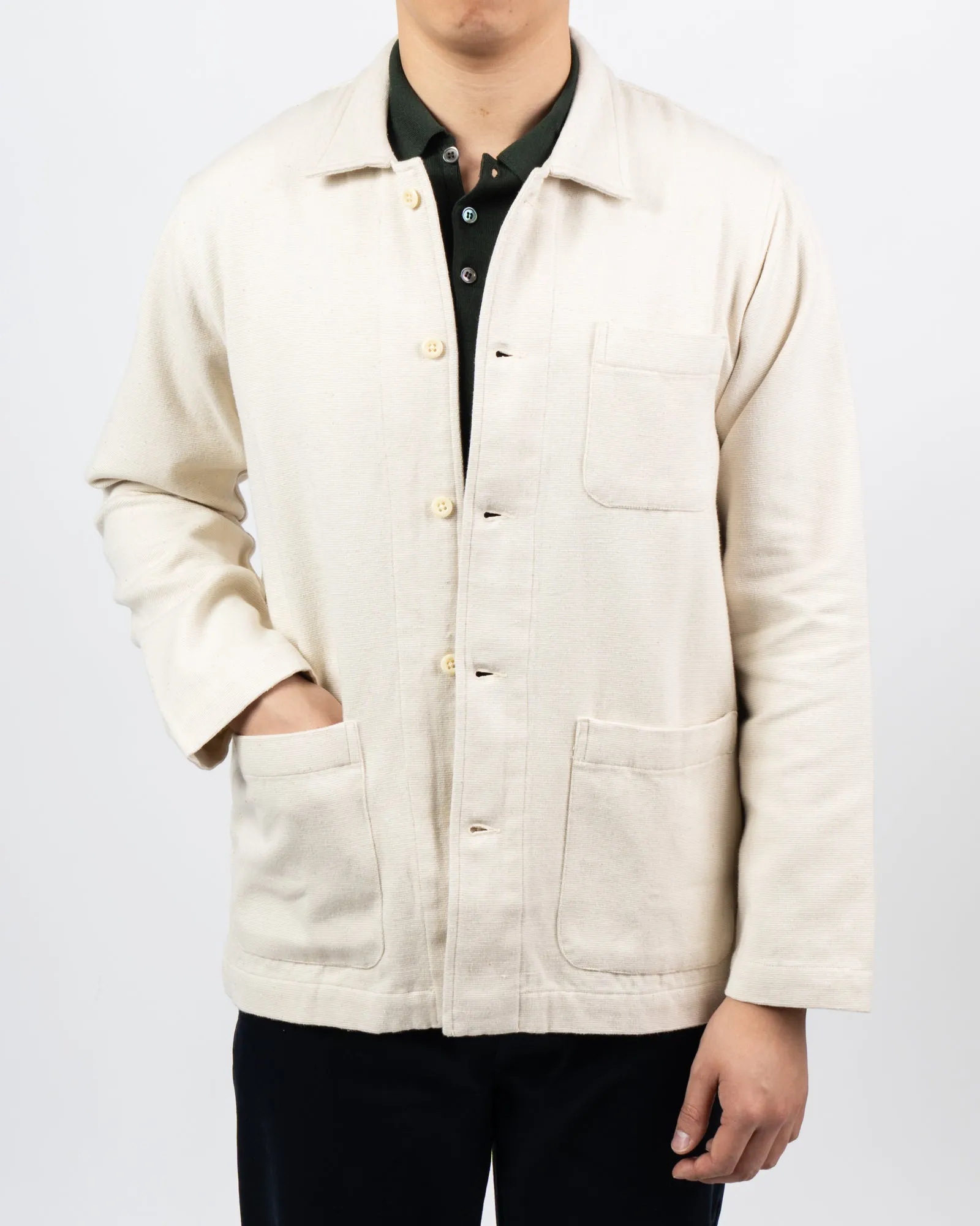 Cream Madras Shacket