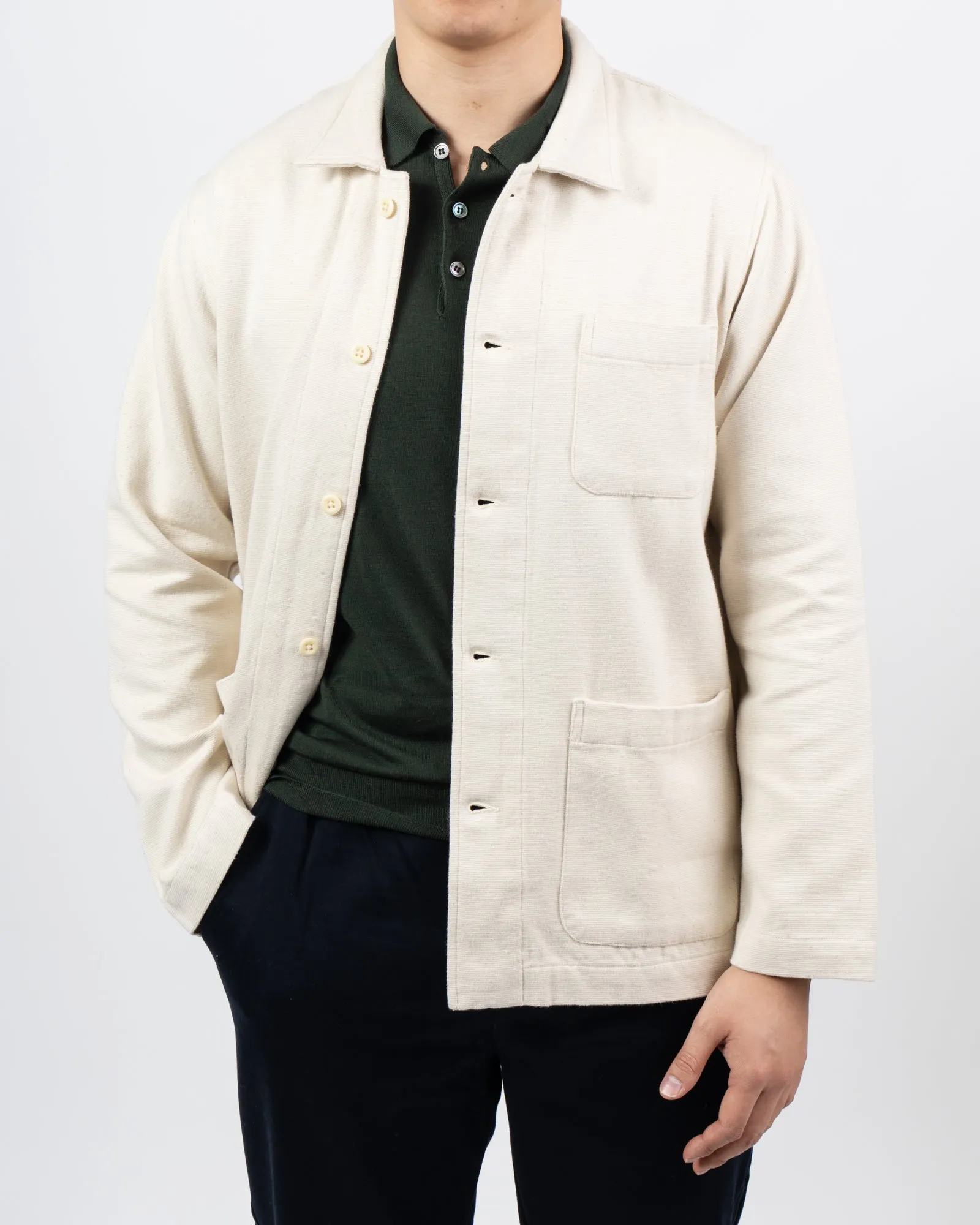 Cream Madras Shacket