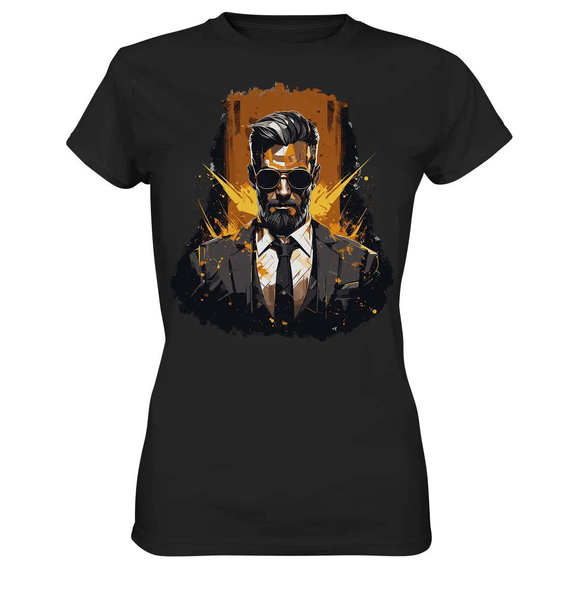 Damen T-Shirt mit Gentleman Motiv „Der Consultant“