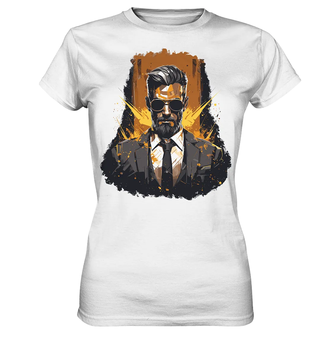 Damen T-Shirt mit Gentleman Motiv „Der Consultant“