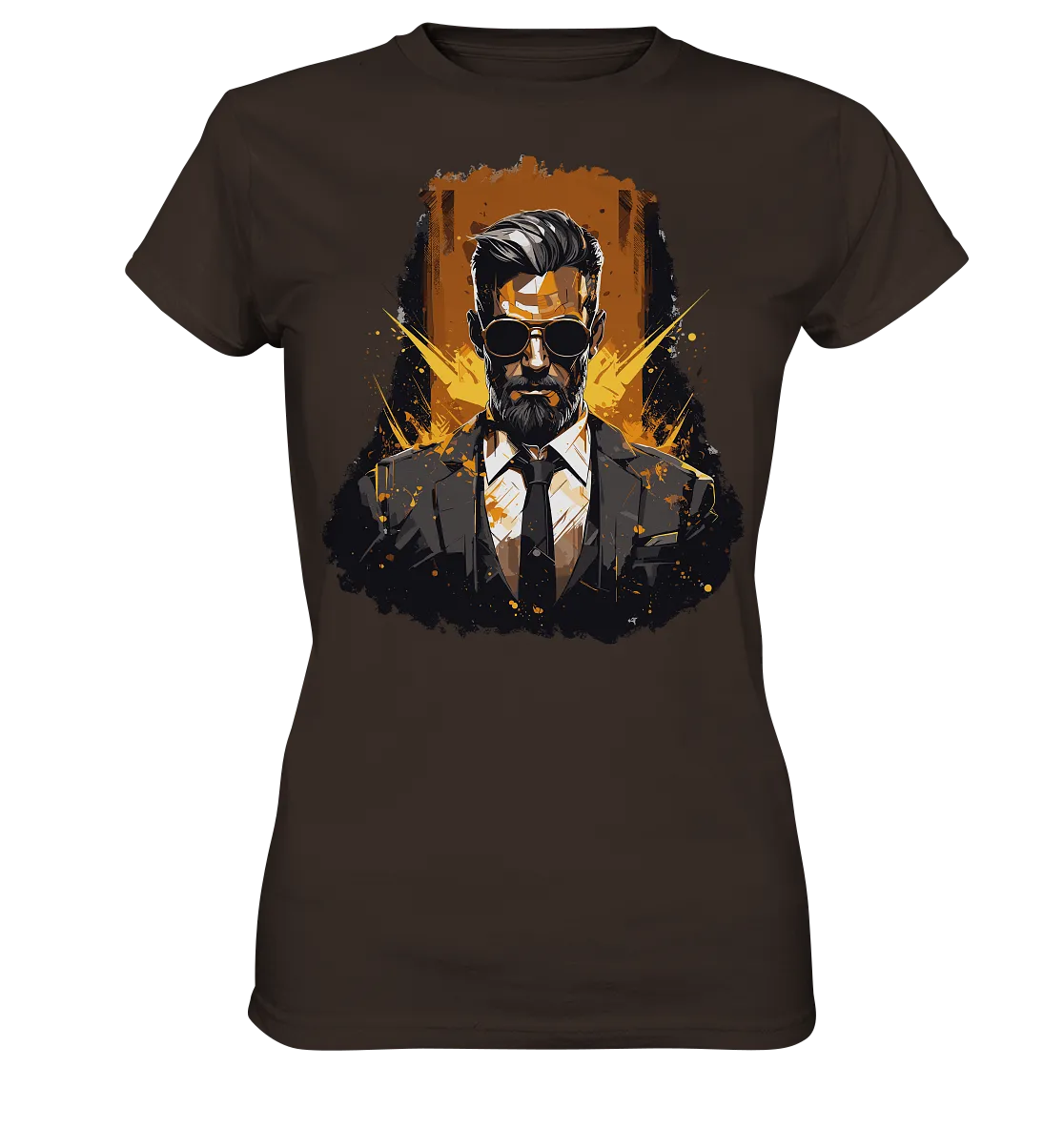 Damen T-Shirt mit Gentleman Motiv „Der Consultant“