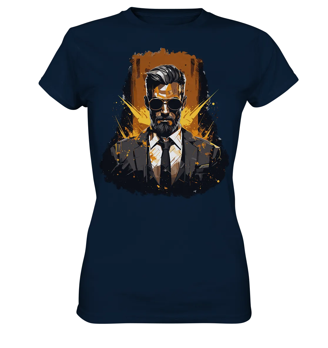 Damen T-Shirt mit Gentleman Motiv „Der Consultant“