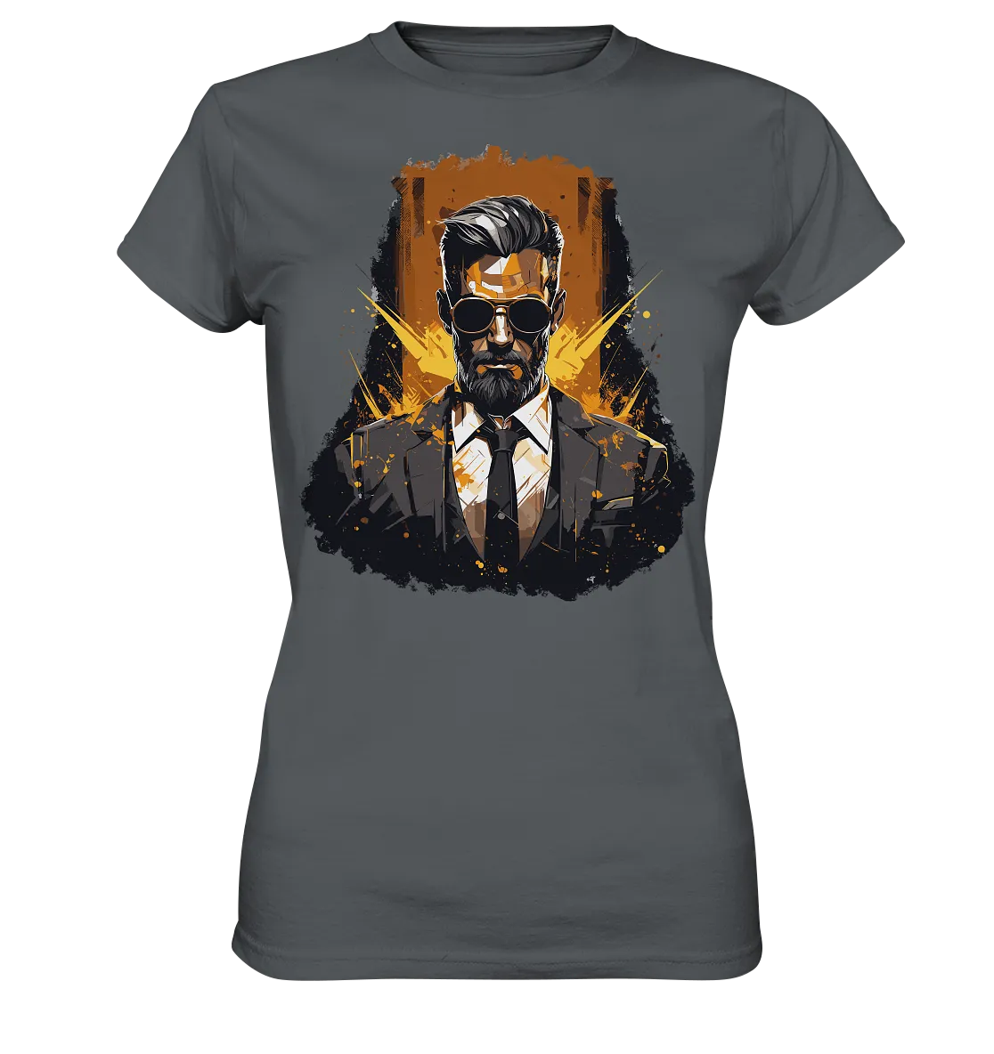 Damen T-Shirt mit Gentleman Motiv „Der Consultant“