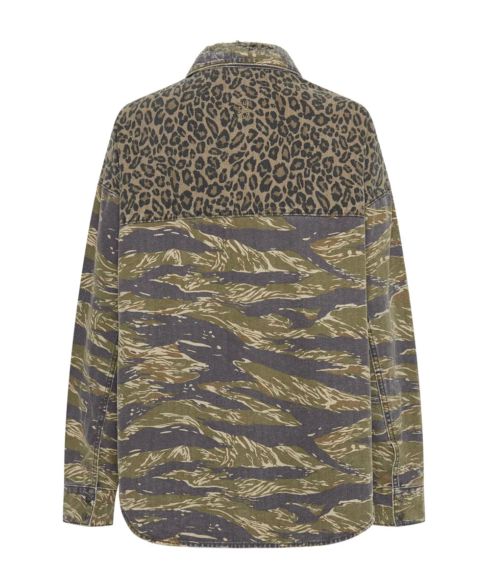 DARIA ANIMAL CAMO SHACKET