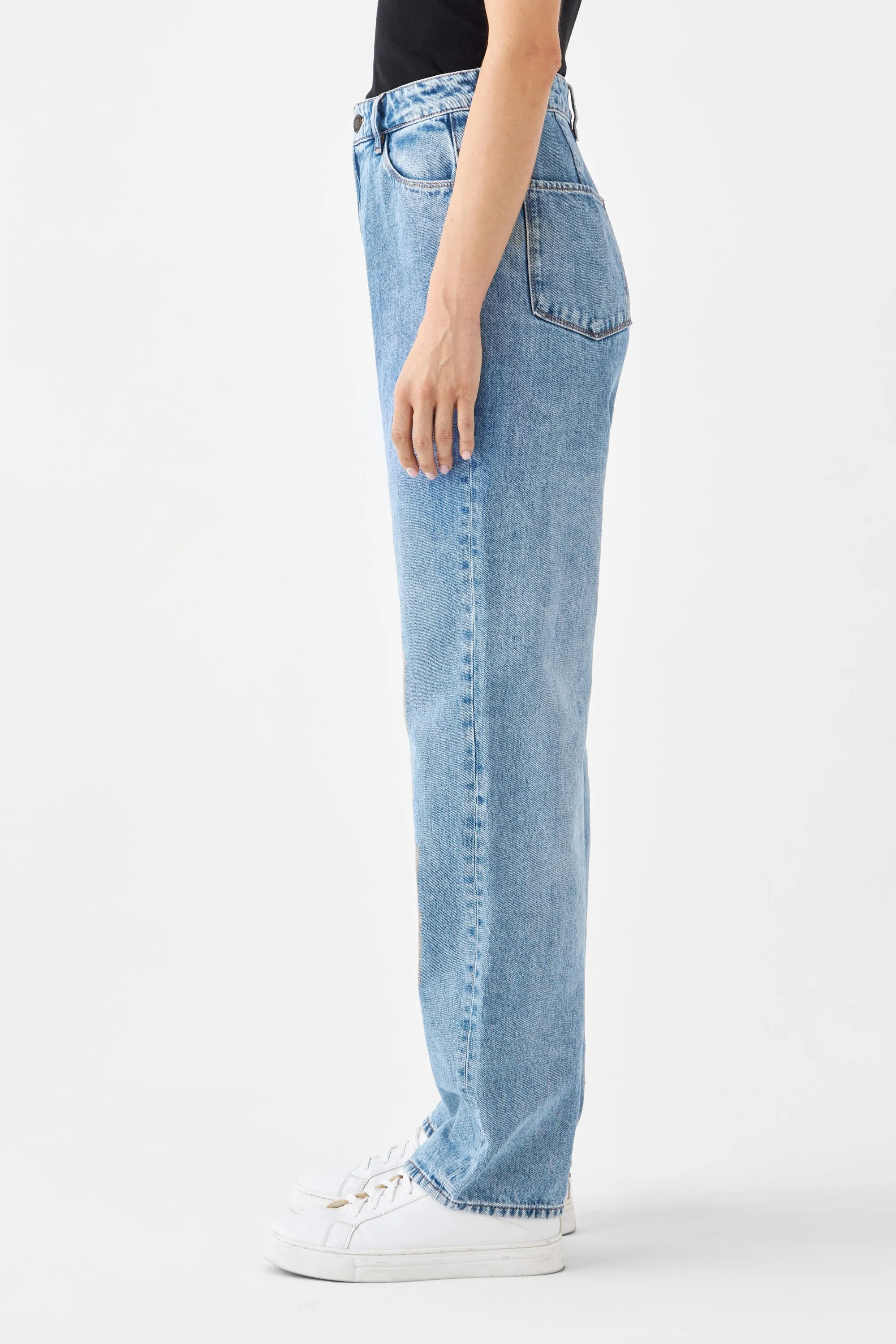 Dawn Wide Minimal Jeans Light Blue