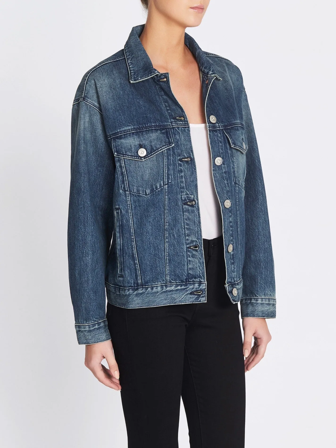 Denim Bijou Chain Jacket