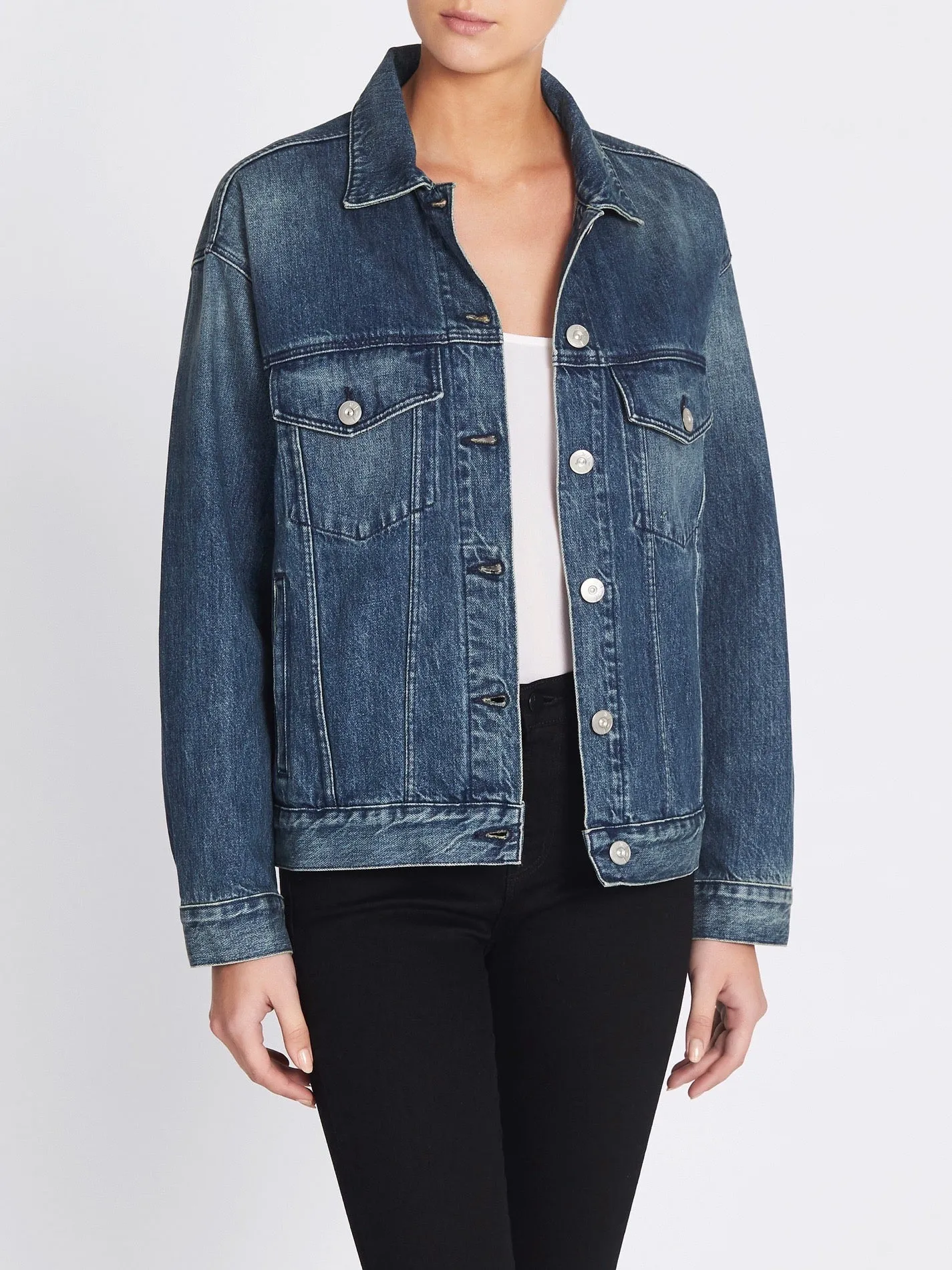 Denim Bijou Chain Jacket