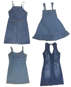 Denim Delight Collection: Y2K Denim Dress: (S-170) 🌟💥💫