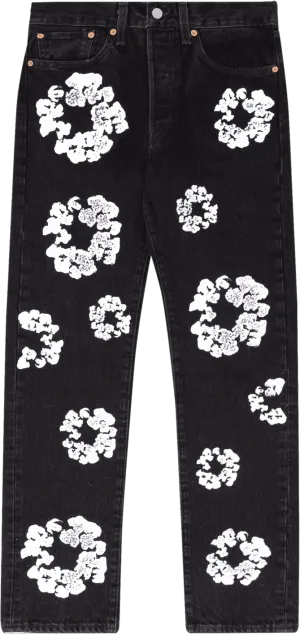 Denim Tears Levi's The Cotton Wreath Jean Black