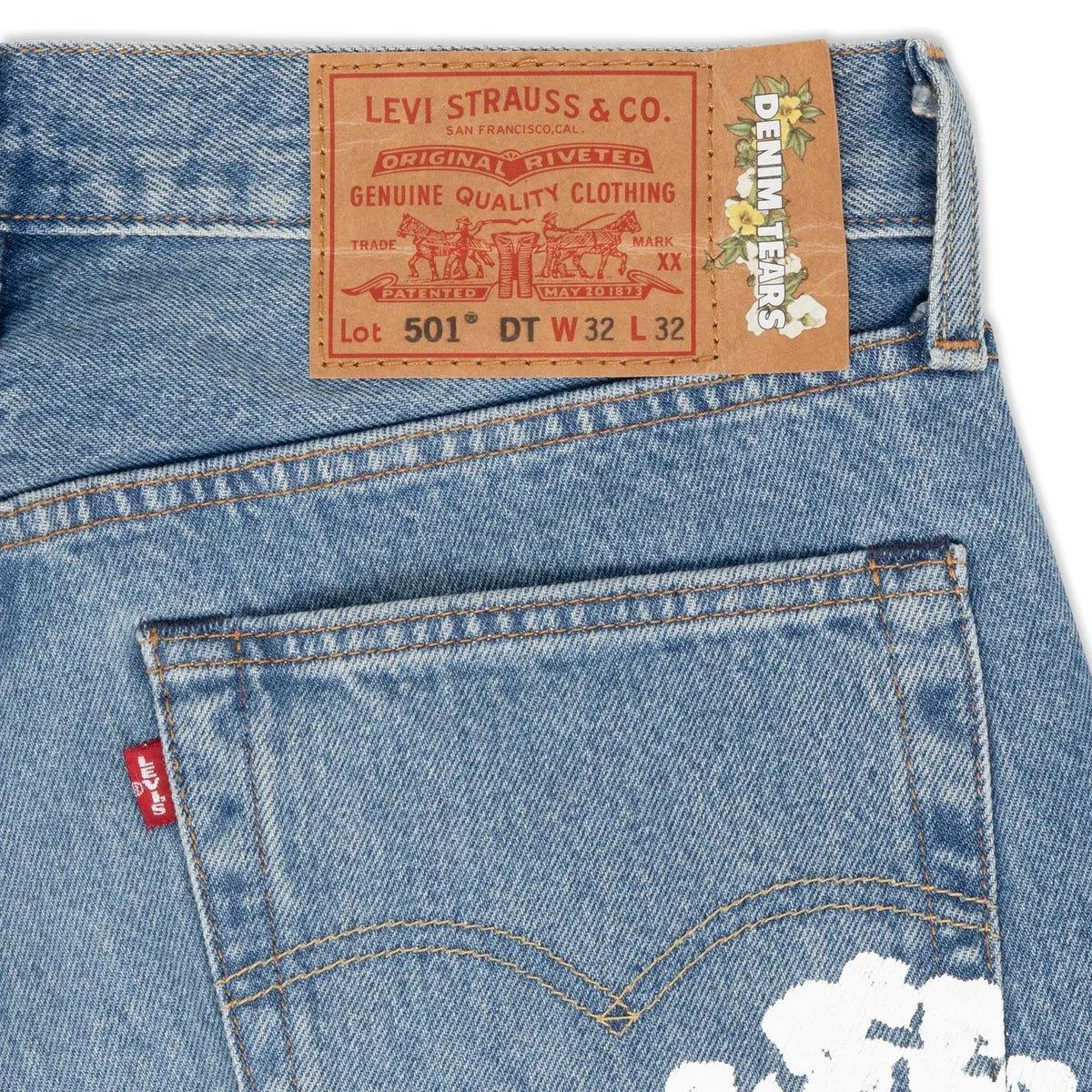 Denim Tears Levi's The Cotton Wreath Jean Light Wash