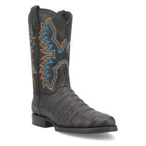 Dingo Trail Boss Round Toe Black Leather Boots