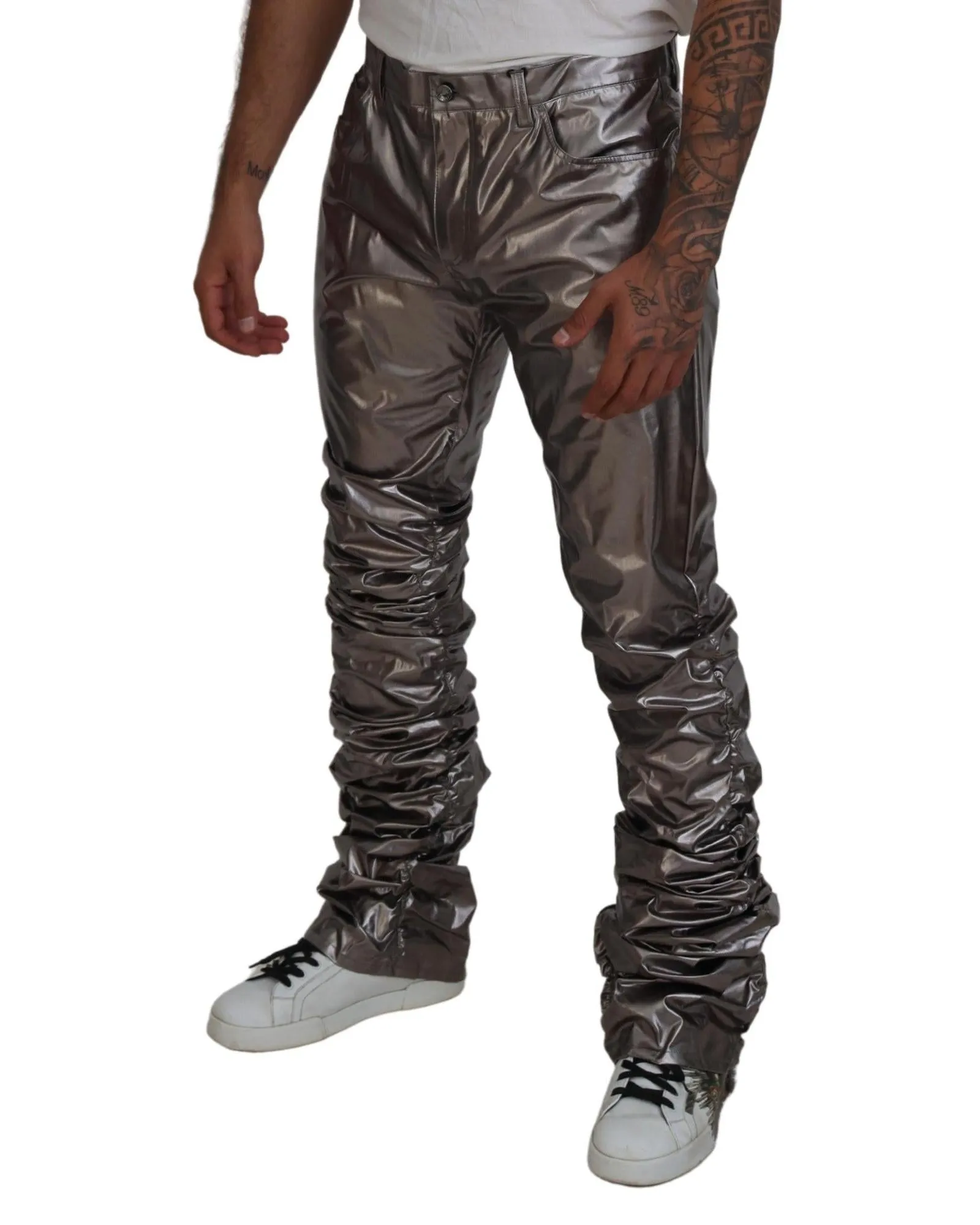 Dolce & Gabbana Shiny Nylon Pants