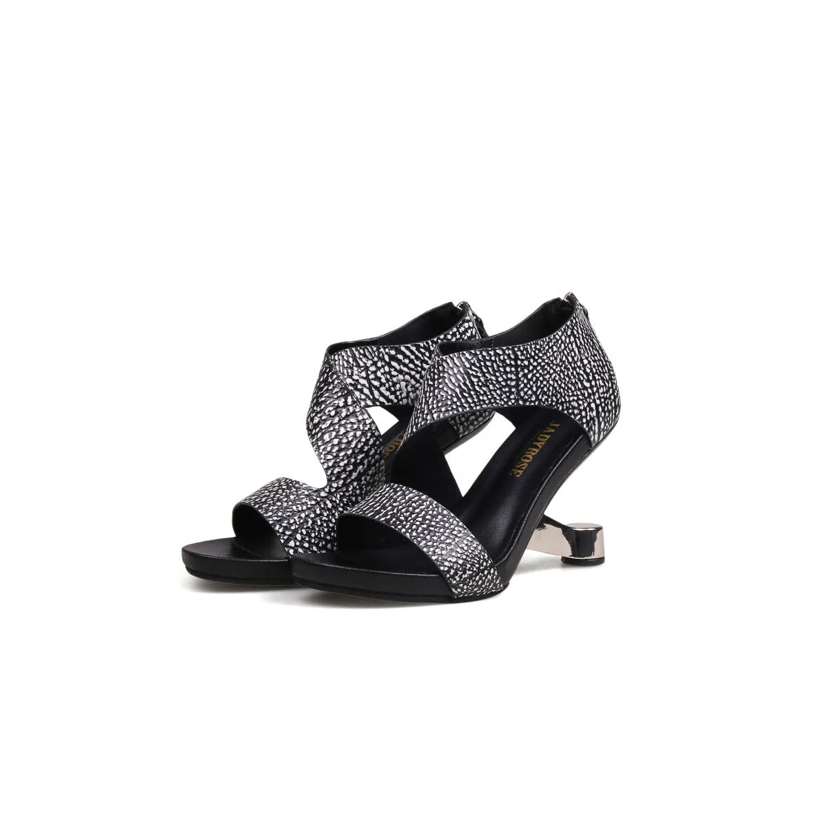 Elegant Textured Strap Wedges