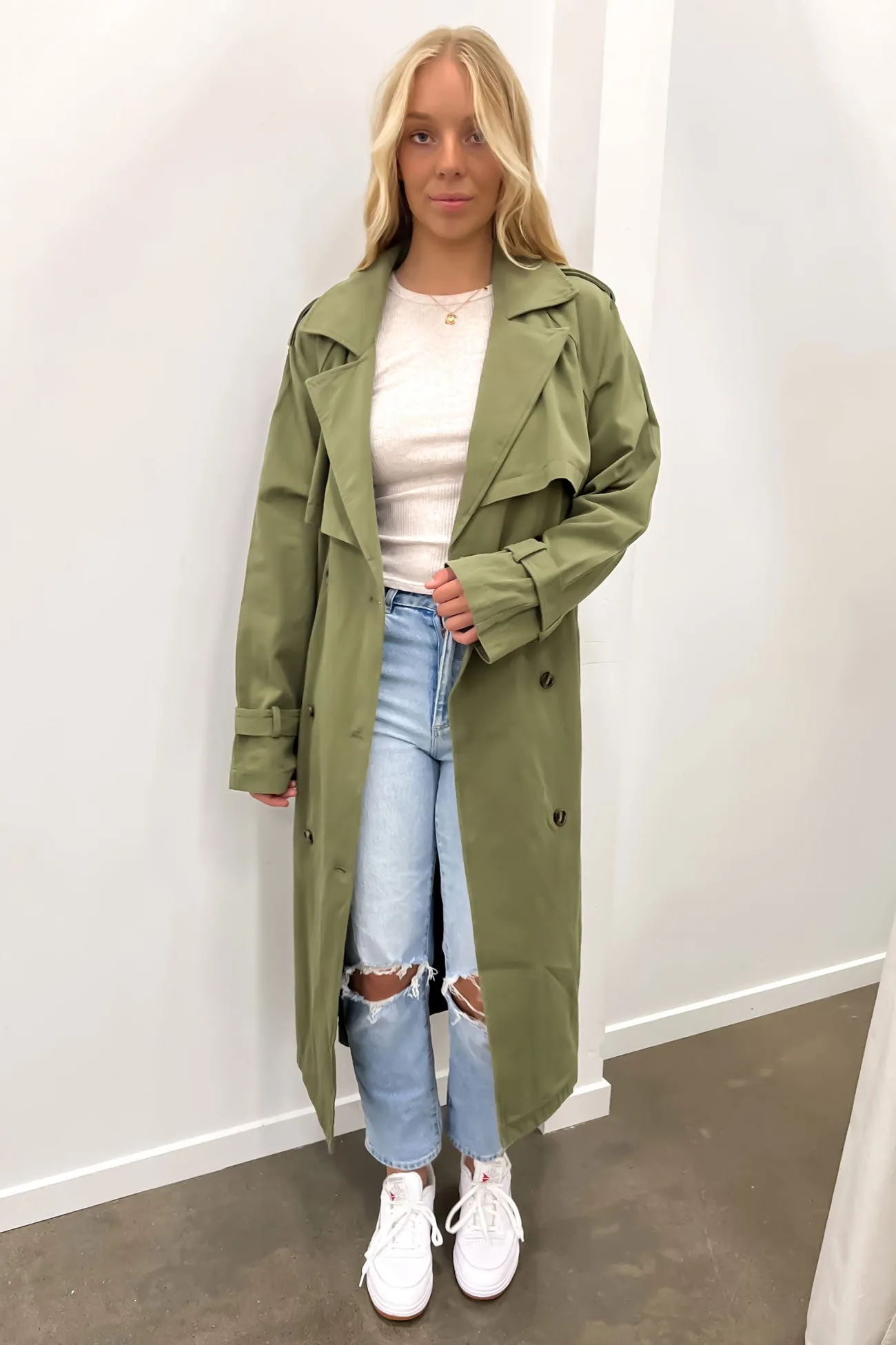 Eve Trench Coat Khaki