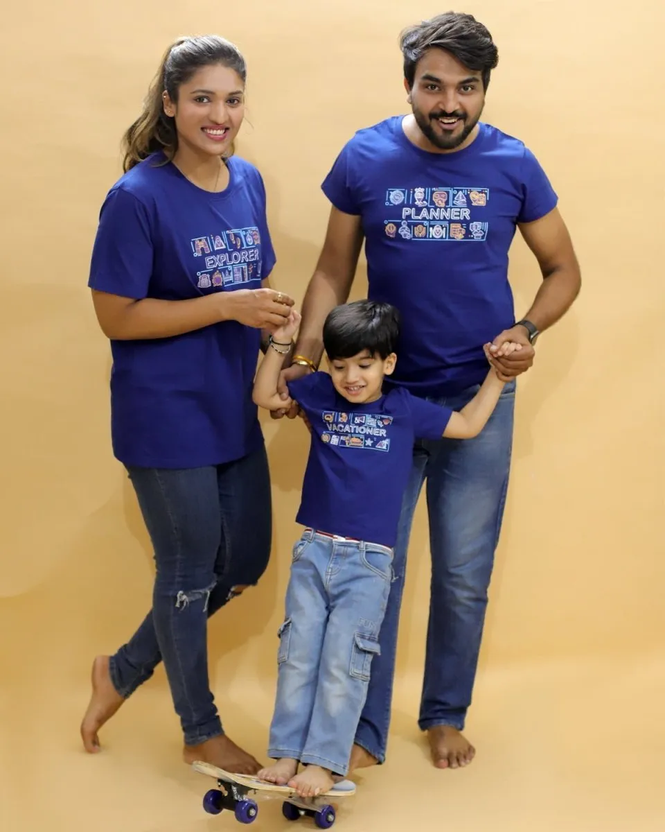 Explorer Matching Family T-shirt - Combo of 3