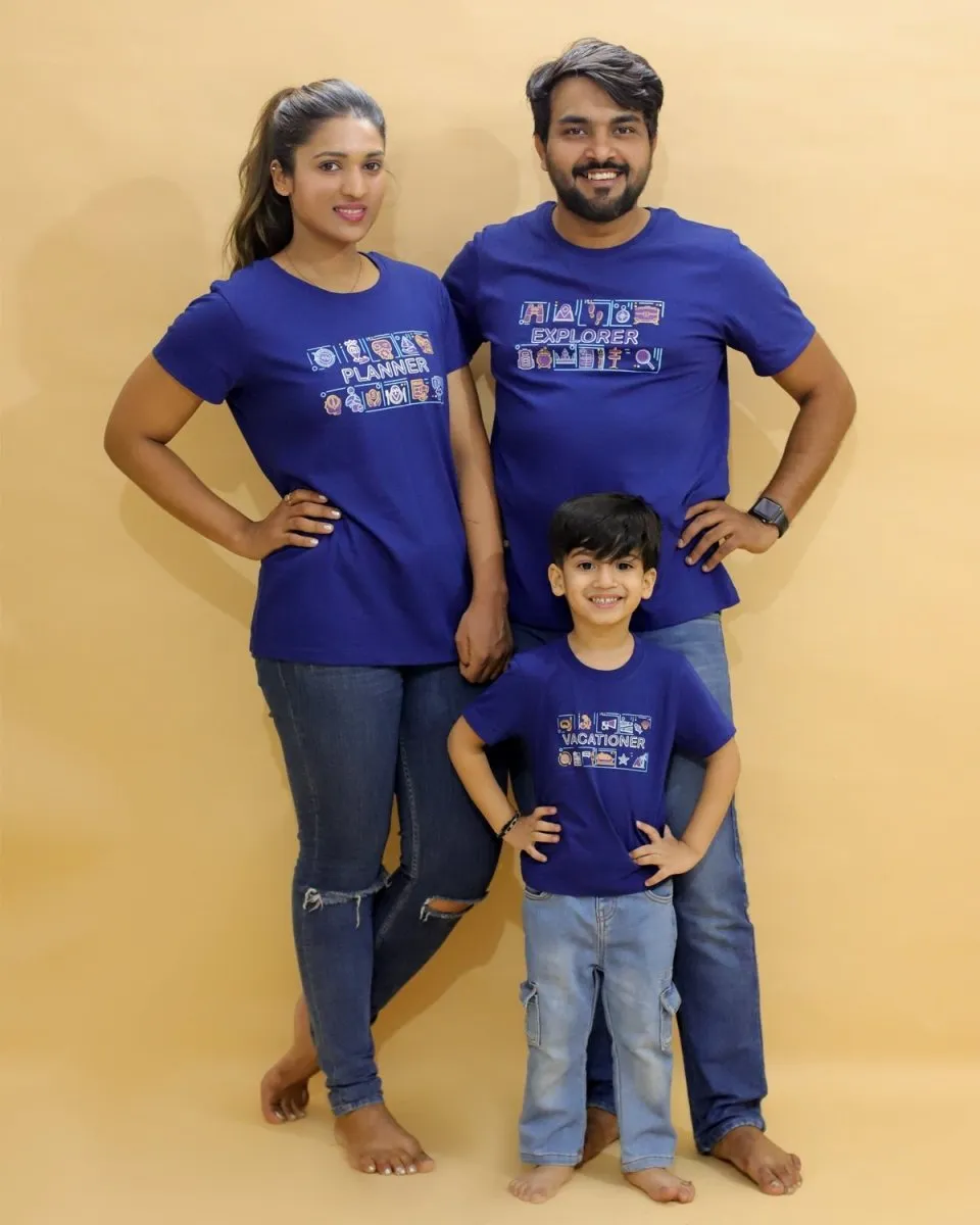 Explorer Matching Family T-shirt - Combo of 3