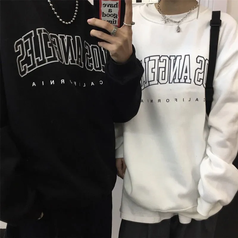 Fashionkova  Sweatshirts Women Loose Pullover Sweat Oversize Streetwear Y2K Hoodie Harajuku Fashion Korean Style Shirts Letter Graphic Print