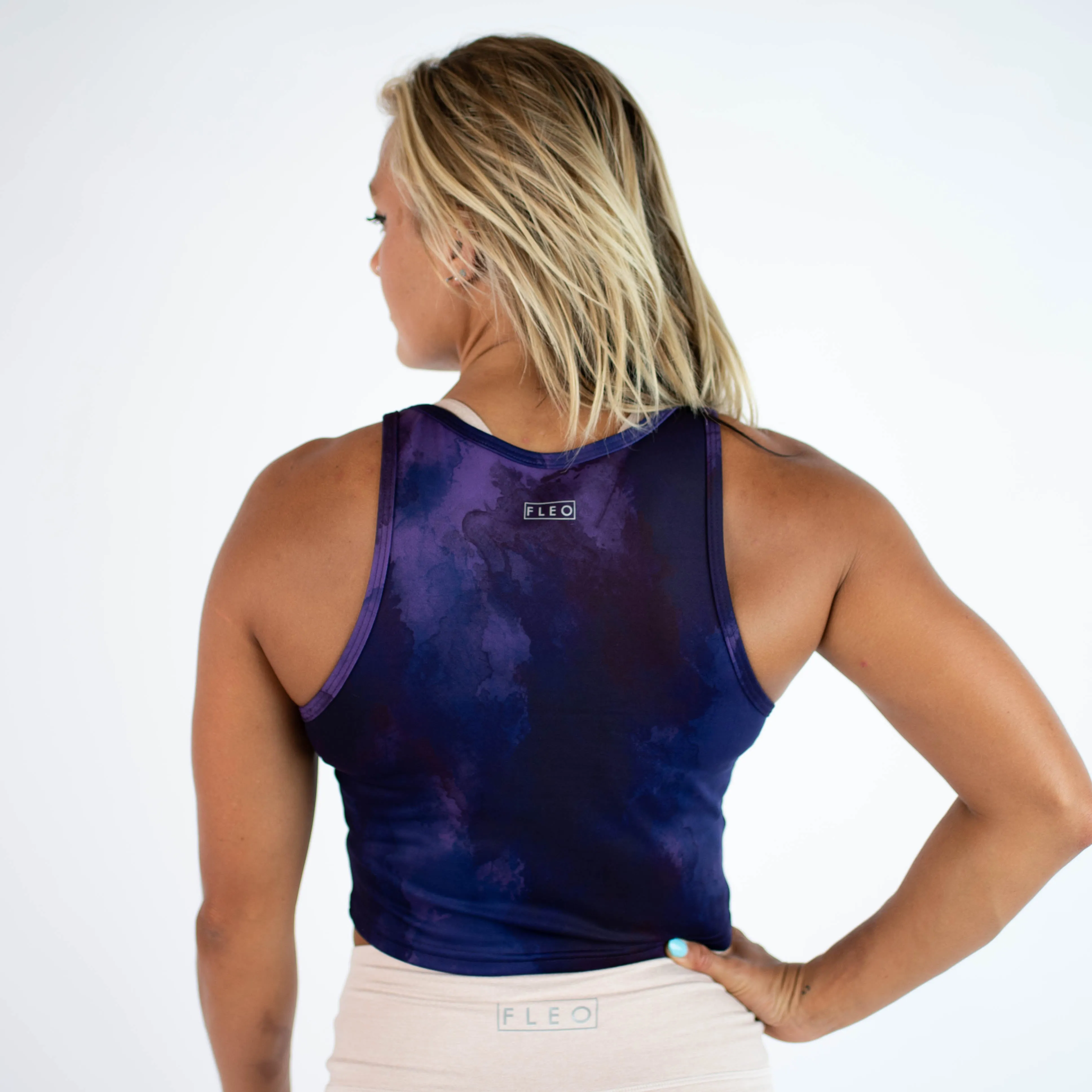 FLEO Tempo Crop Tank - Stormy