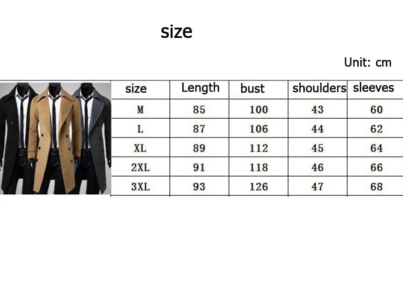 Funki Buys | Jackets | Men's Slim Fit Knee Length Winter Coats