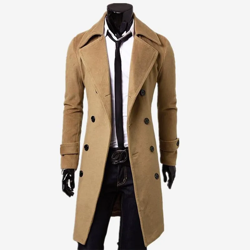 Funki Buys | Jackets | Men's Slim Fit Knee Length Winter Coats